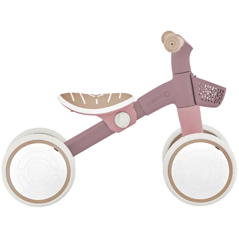 Triciclo Cavalcabile Rosa Ergonomico Ecologico Cestino per Equilibrio