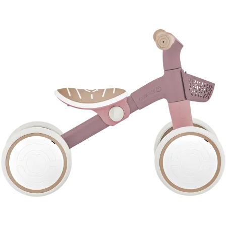 Triciclo Cavalcabile Rosa Ergonomico Ecologico Cestino per Equilibrio
