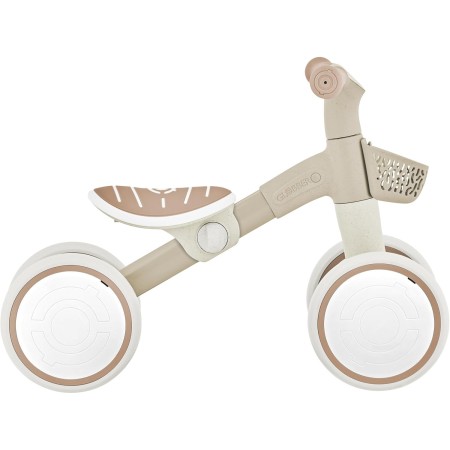 Triciclo Cavalcabile Beige Ergonomico Ecologico Cestino per Equilibrio