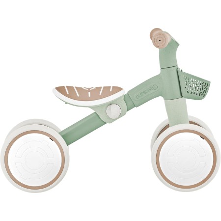 Triciclo Cavalcabile Verde Ergonomico Ecologico Cestino per Equilibrio