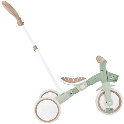 Triciclo Evolutivo per Bambini 3 in 1 Verde Salvia Regolabile Ecologico