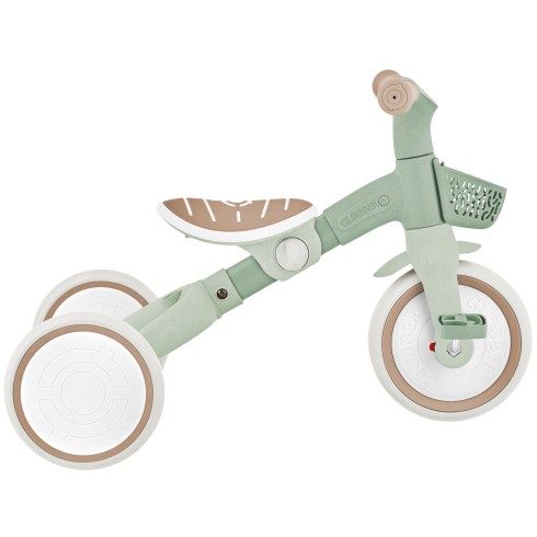 Triciclo Evolutivo per Bambini 3 in 1 Verde Salvia Regolabile Ecologico
