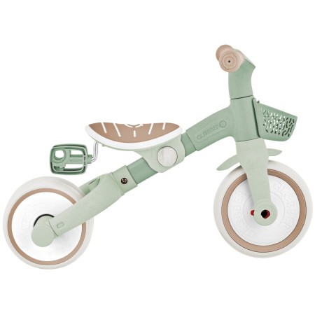 Triciclo Evolutivo per Bambini 3 in 1 Verde Salvia Regolabile Ecologico