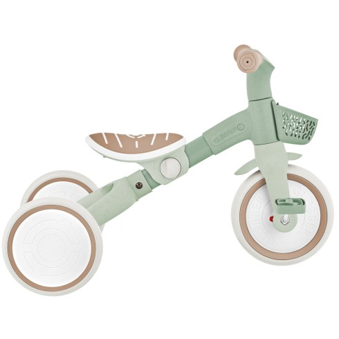 Triciclo Evolutivo per Bambini 3 in 1 Verde Salvia Regolabile Ecologico