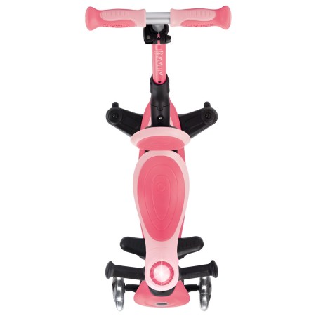 Monopattino Evolutivo per Bambini 3 in 1 Rosa con Luci LED 50kg