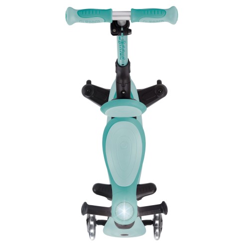 Monopattino Evolutivo per Bambini 3 in 1 Verde Menta con Luci LED 50kg