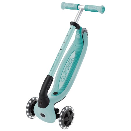 Monopattino Evolutivo per Bambini 3 in 1 Verde Menta con Luci LED 50kg