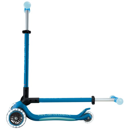 Monopattino per Bambini a 3 Ruote Blu Petrolio Ruote LED Regolabile