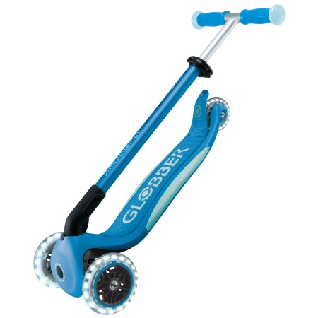 Monopattino per Bambini a 3 Ruote Blu Petrolio Ruote LED Regolabile