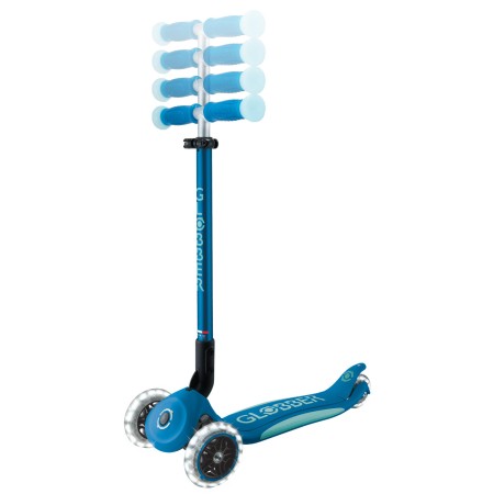 Monopattino per Bambini a 3 Ruote Blu Petrolio Ruote LED Regolabile