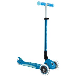 Monopattino per Bambini a 3 Ruote Blu Petrolio Ruote LED Regolabile