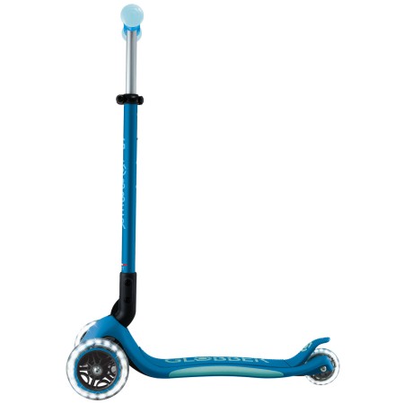 Monopattino per Bambini a 3 Ruote Blu Petrolio Ruote LED Regolabile