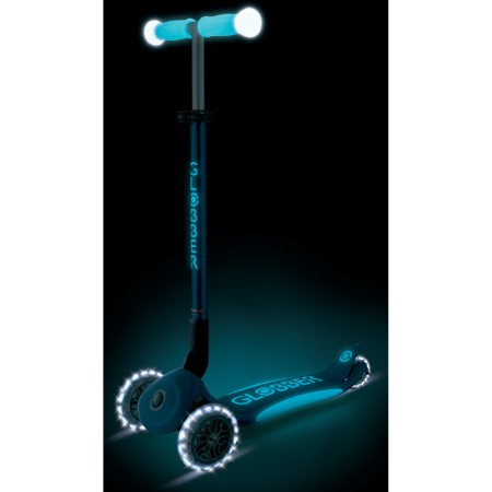 Monopattino per Bambini a 3 Ruote Blu Petrolio Ruote LED Regolabile