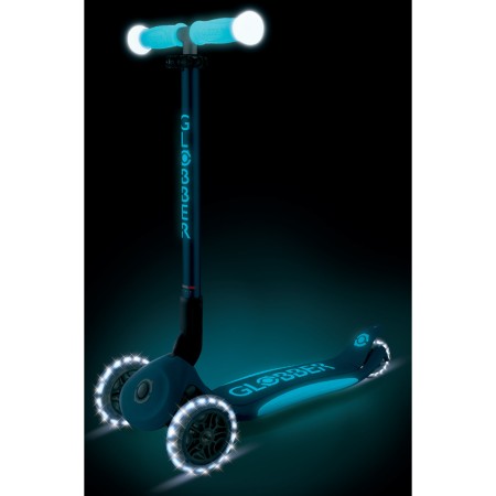 Monopattino per Bambini a 3 Ruote Blu Petrolio Ruote LED Regolabile