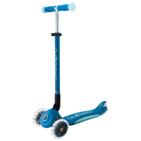 Monopattino per Bambini a 3 Ruote Blu Petrolio Ruote LED Regolabile