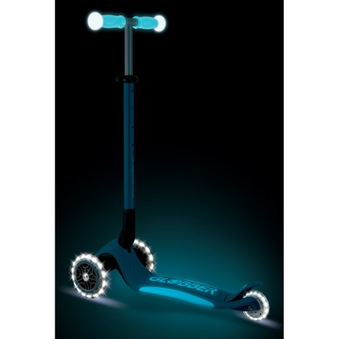 Monopattino per Bambini a 3 Ruote Blu Petrolio Ruote LED Regolabile