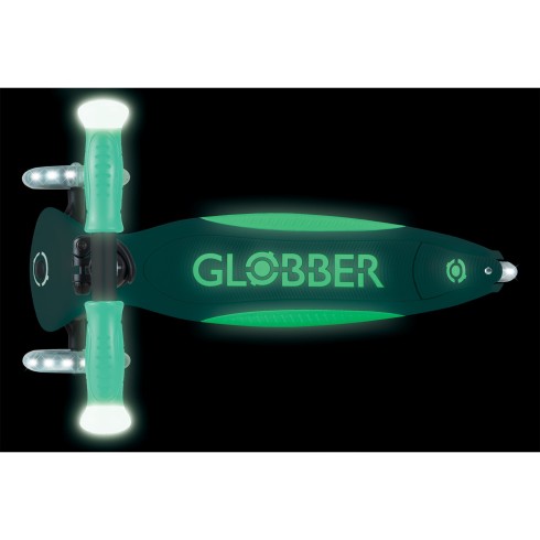 Monopattino per Bambini a 3 Ruote Verde Menta Ruote LED Regolabile