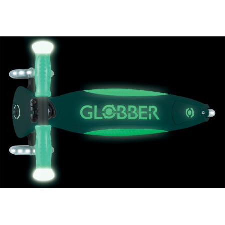 Monopattino per Bambini a 3 Ruote Verde Menta Ruote LED Regolabile