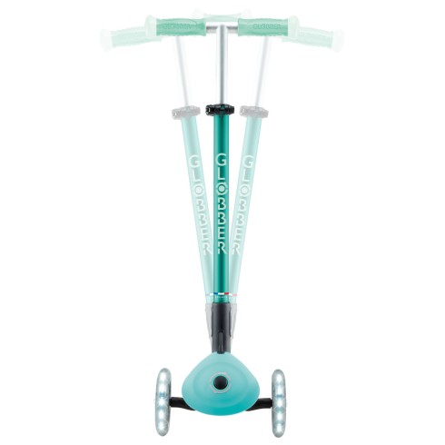 Monopattino per Bambini a 3 Ruote Verde Menta Ruote LED Regolabile