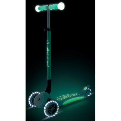 Monopattino per Bambini a 3 Ruote Verde Menta Ruote LED Regolabile