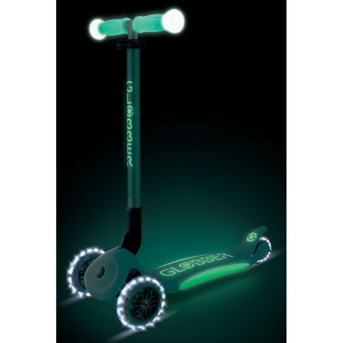 Monopattino per Bambini a 3 Ruote Verde Menta Ruote LED Regolabile