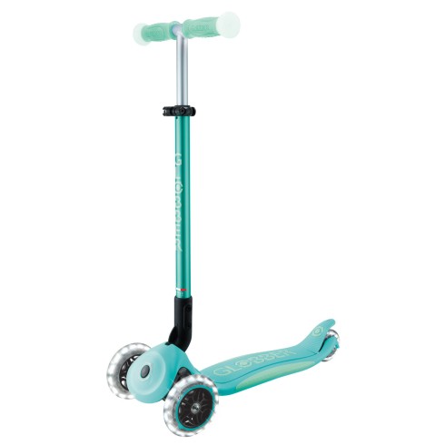 Monopattino per Bambini a 3 Ruote Verde Menta Ruote LED Regolabile