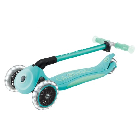 Monopattino per Bambini a 3 Ruote Verde Menta Ruote LED Regolabile