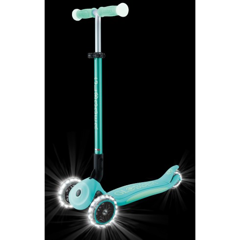 Monopattino per Bambini a 3 Ruote Verde Menta Ruote LED Regolabile