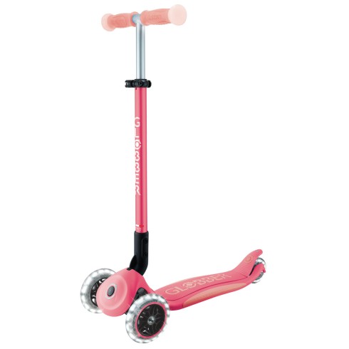 Monopattino per Bambini a 3 Ruote Rosa Pastello Ruote LED Regolabile