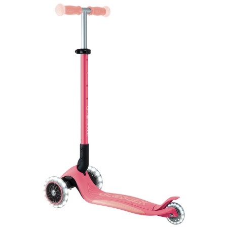 Monopattino per Bambini a 3 Ruote Rosa Pastello Ruote LED Regolabile