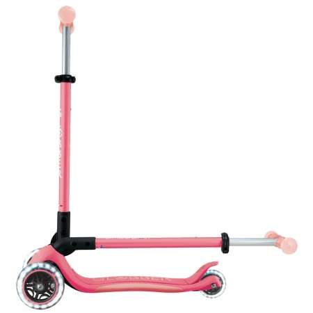 Monopattino per Bambini a 3 Ruote Rosa Pastello Ruote LED Regolabile
