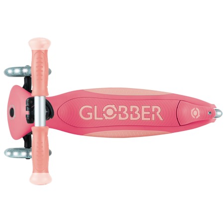 Monopattino per Bambini a 3 Ruote Rosa Pastello Ruote LED Regolabile