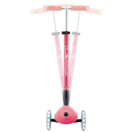 Monopattino per Bambini a 3 Ruote Rosa Pastello Ruote LED Regolabile