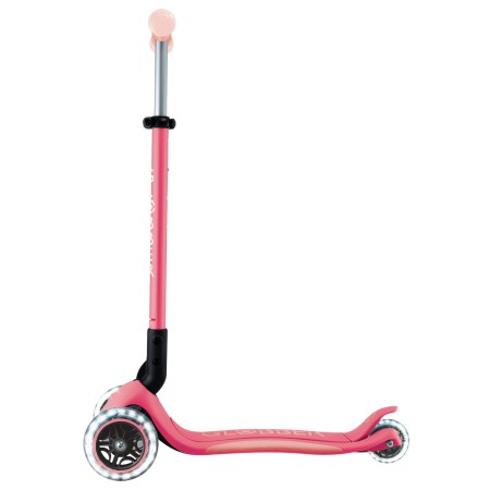 Monopattino per Bambini a 3 Ruote Rosa Pastello Ruote LED Regolabile