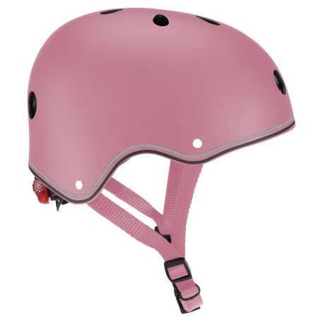 Casco Regolabile per Bambini XS-S Ø 48-53 cm Rosa Pastello Luce LED