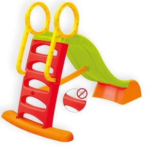Scivolo Lungo 180cm Plastica Scaletta 5 Gradini h 110cm Innesto Acqua Giardino 2