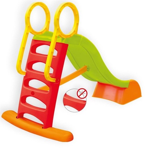 Scivolo Lungo 180cm Plastica Scaletta 5 Gradini h 110cm Innesto Acqua Giardino