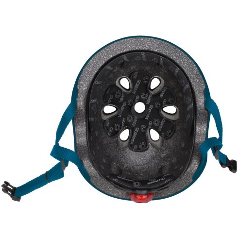 Casco Regolabile per Bambini XS-S Ø 48-53 cm Blu Petrolio Luce LED