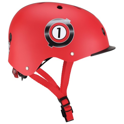 Casco per Bambini XS-S Ø 48-53 cm Chiusura Magnetica Rosso da Corsa