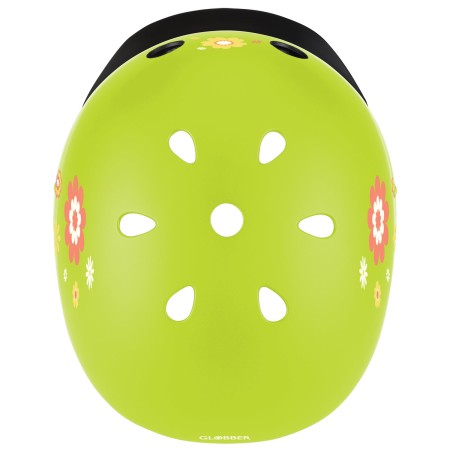 Casco per Bambini XS-S Ø 48-53 cm Chiusura Magnetica Verde Floreale