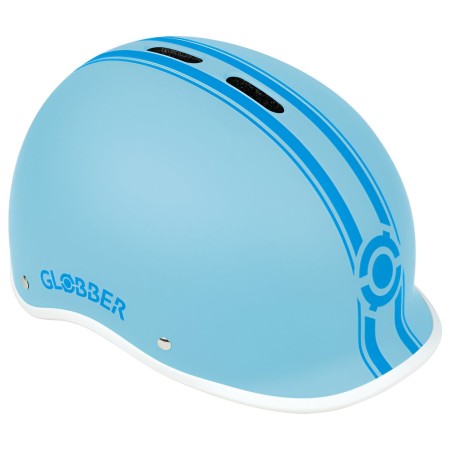 Casco Protettivo Bambini XS/S Ø 47-51cm Blu Pastello LED Posteriore