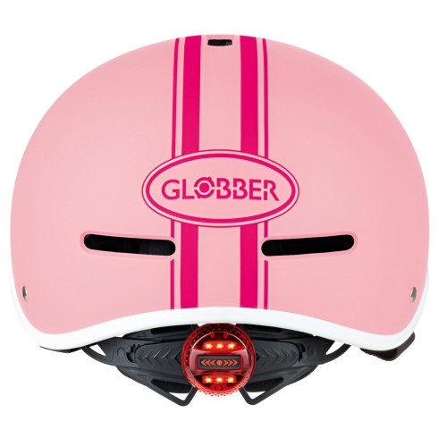 Casco Protettivo Bambini XS/S Ø 47-51cm Rosa Pastello LED Posteriore