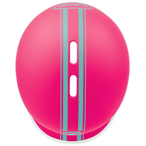 Casco per Bambini S/M Ø 51-55 cm per Monopattino Bici Fucsia con LED