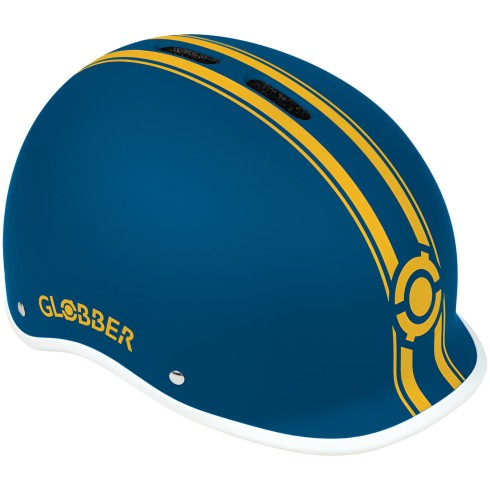 Casco per Bambini S/M Ø 51-55 cm Monopattino Bici Blu Petrolio con LED