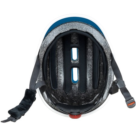 Casco per Bambini S/M Ø 51-55 cm Monopattino Bici Blu Petrolio con LED