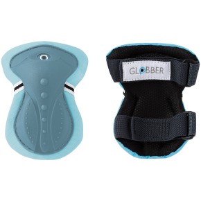 Set Protezioni per Bambini XXS per Gomiti Ginocchia Polsi Blu Pastello 2
