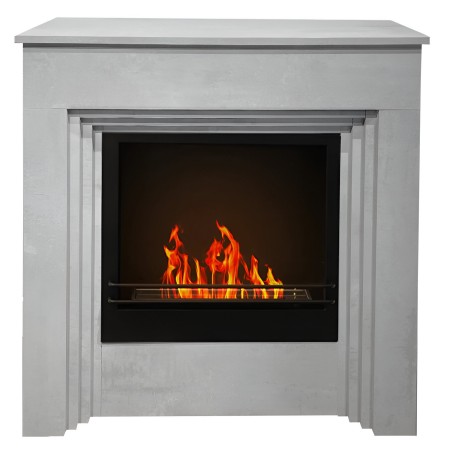 Camino a Bioetanolo 1,8L da Terra 3,4 kW Legno Effetto Cemento Moderno