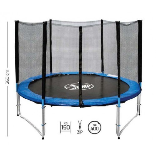 Tappeto Elastico Diametro 400 Max 150 kg Bambini Rete Sicurezza Trampolino Gioco