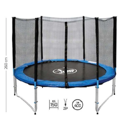 Tappeto Elastico Diametro 400 Max 150 kg Bambini Rete Sicurezza Trampolino Gioco