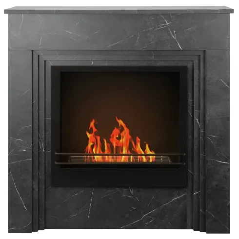 Camino a Bioetanolo 1,8L da Terra 3,4 kW in Legno Effetto Marmo Nero